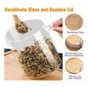 BHBL Glass Jars with Bamboo Lid & Spoons, Glass Jar with Airtight Lid, 15 Oz/450ML Glass Food Storage Containers 13Pcs