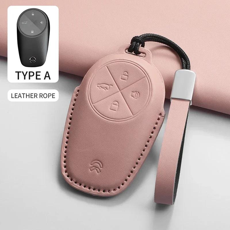 

Car Key Case Cover Shell Fob For For Wei Lai Nio Es6 Es7 Es8 Et5 Et7 Et9 Ec6 Ec7 Et5T Eve Ep9 - Pu Car Key Protector Bag