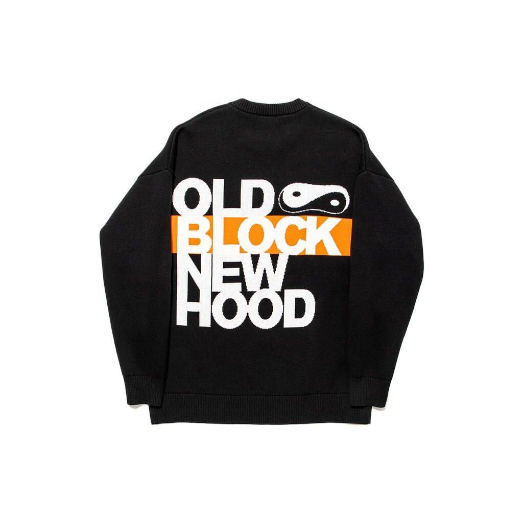 Li Ning X Steven Harrington Collaboration Skateboard Series Letter Print Crewneck Sweatshirt Men Sweatshirt Black AMBT243-1