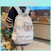 Teen Backpack Fashion With Contrast Colors And Spacious Interior For Daily Use