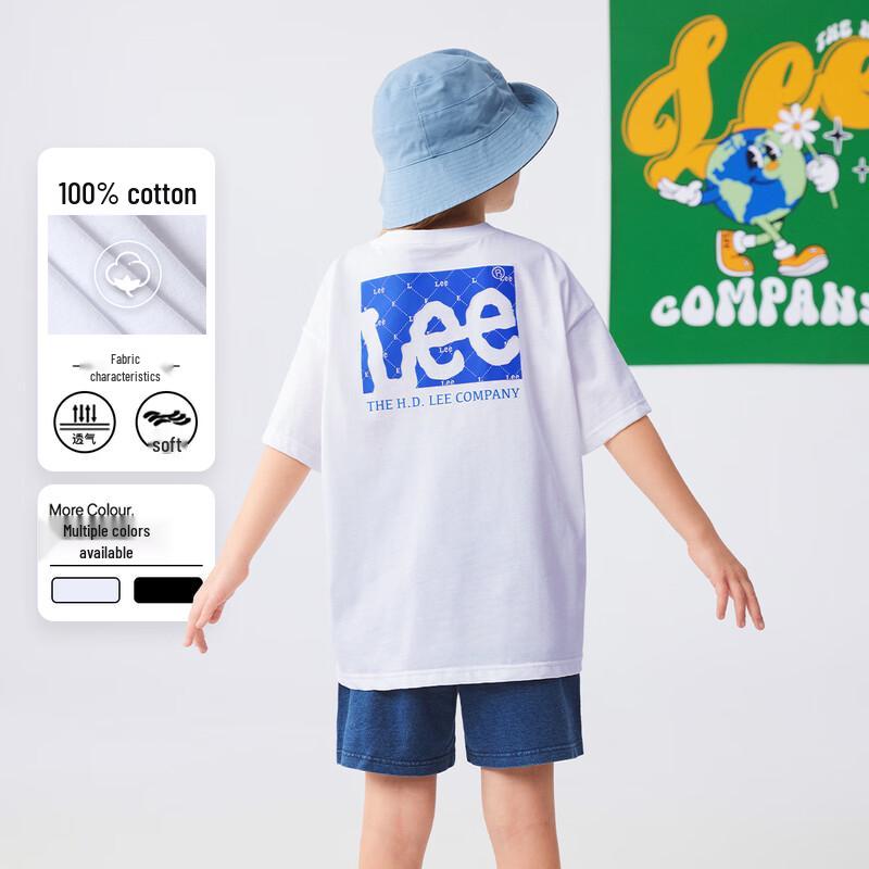 LeeKids Dropped Shoulder Moisture-Wicking Cotton T-Shirt 120