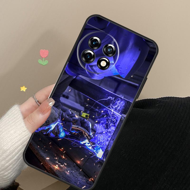 Welder Welding Hot Metal Worker Case For OnePlus 15 13 12 11 10 Pro 13R 13T 12R 10T 8T Nord 5 CE 2 3 4 Lite N20 N30 Cover