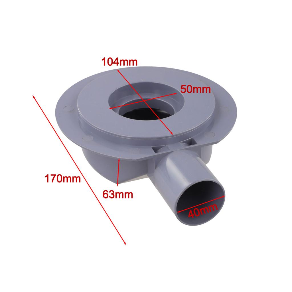 1 ks PVC Kanalizační Konektor 40mm/50mm Adaptér na Potrubí Evropský Konektor pro Potrubí 50mm a 100mm Koupelnový Odvodňovací Systém