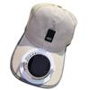 Solar Powered Cooling Hat Adjustable USB Rechargeable Fan Breathable Fabric For Outdoor Hiking Beach