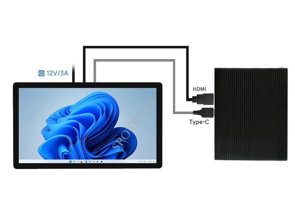 Raspberry Pi 21.5" 1080p FHD Capacitive Touchscreen Display with Dual HDMI Ports