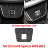 For Chevrolet Equinox 2017- Carbon Fiber Steering Wheel Cover Console CD Multimedia Control Panel Car Interior Sticker
