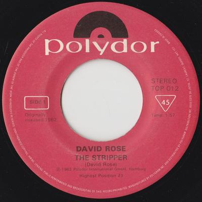 7inch Record DAVID ROSE / DICK HYMAN - The Stripper / Theme From The Three TOP012 Polydor Canada Jazz Used