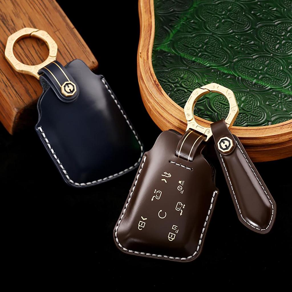 Suitable for Buick Century Handmade Cowhide High-End Car Key Cover Car Key Case