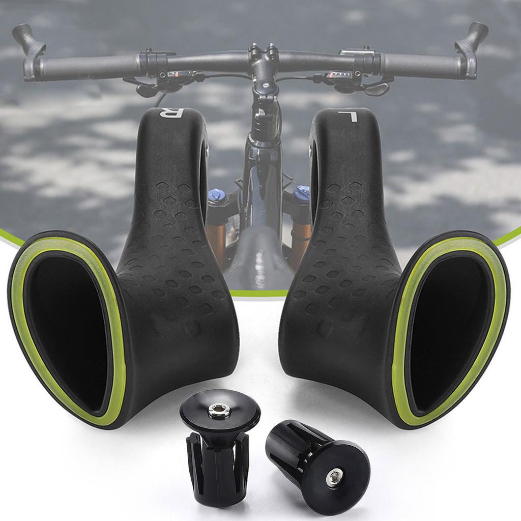 Bicycles Handlebars Extension Bikes Bar Ends Bicycles Bar Ends and Plugs Set Bike Extender Handlebars, Shock Reduction