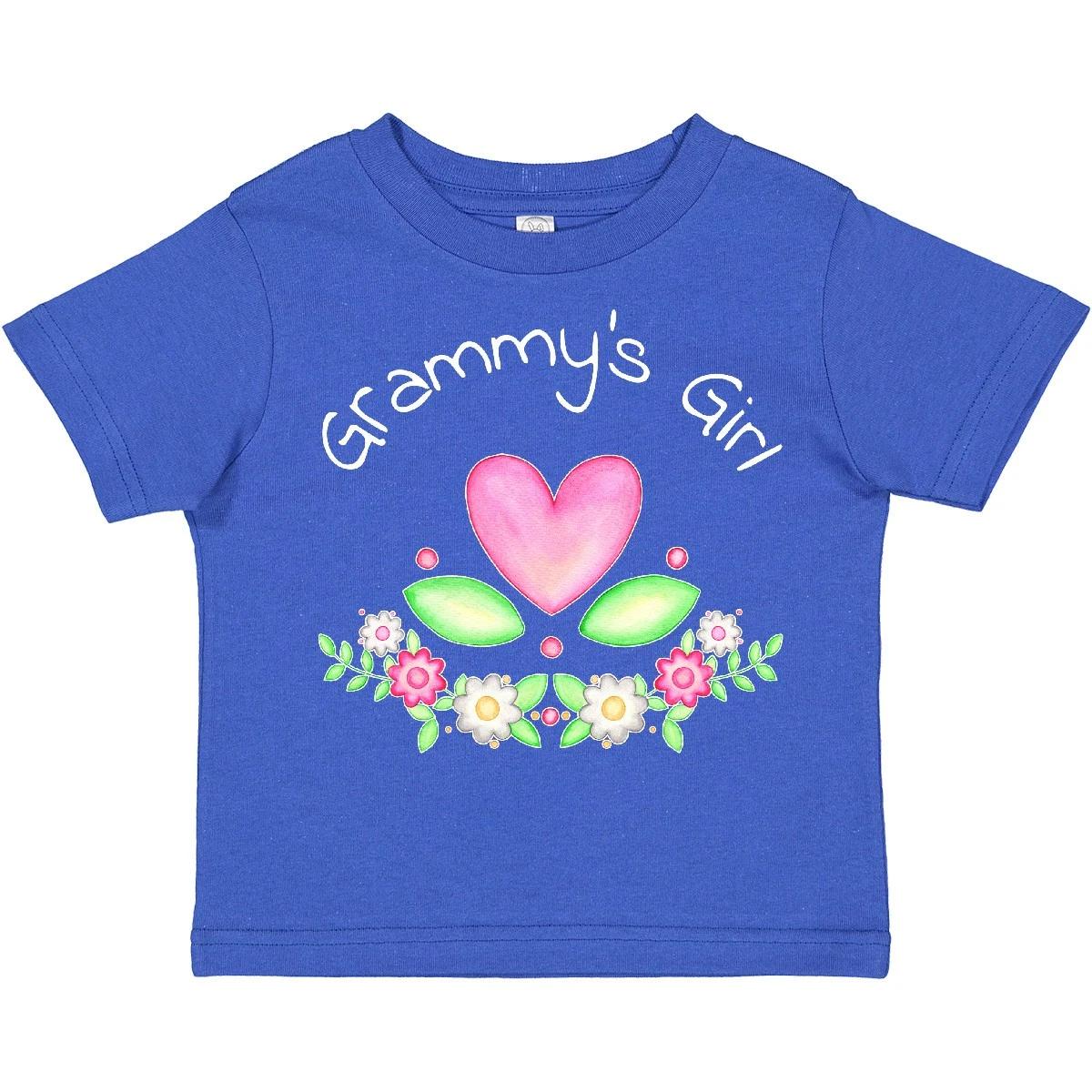Inktastic Grammy s Girl- Heart Flowers Toddler T-Shirt Family Cute Grandma New 120