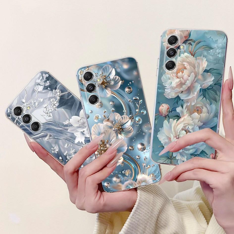 For Samsung Galaxy M34 M54 5G Case Luxury Painted Soft Slim Silicone TPU Back Cover on Samsung M14 SM-M145F M 14 GalaxyM14 Funda
