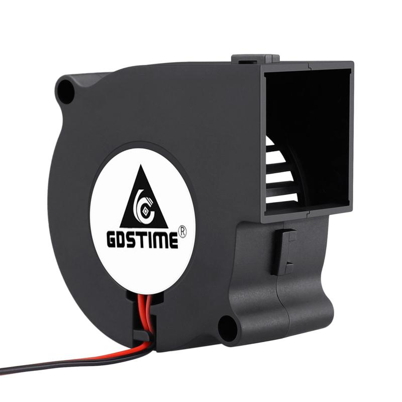 

1PCS Brushless Cooler Cooling DC Centrifugal Blower Fan 60mm 12V 24V 2Pin 60x28mm 6028 6cm Sleeve Dual Ball Heatsink Radiator 12V Sleeve Bearing чёрный