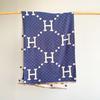 Classic Fashion Letter Thousand Birds Grid Imitation Cashmere Scarf Women's Winter Thickened Double Sided Air Conditioning Shawl Scarf Women's