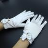 Chinese Wedding Etiquette Clothing Bridal Red Gloves Bride Xiuhe Wedding Red Accessories Gloves