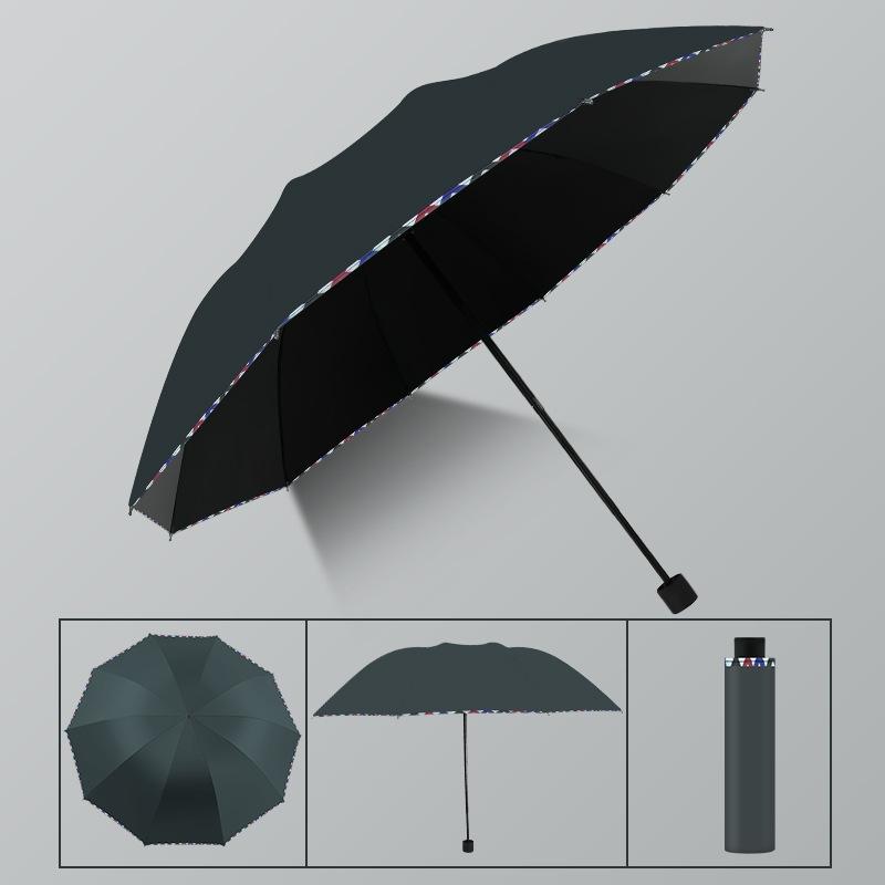 High-End Vinyl Oversized Umbrella, Reinforced and Thickened, Dual-Purpose for Sun and Rain, Suitable for Two to Three People, Unisex, Sunshade and