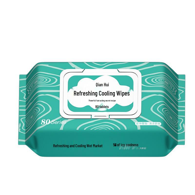 Cooling Facial Wipes: Ice-Cooling Sweat & Oil Control for Military and Student Use