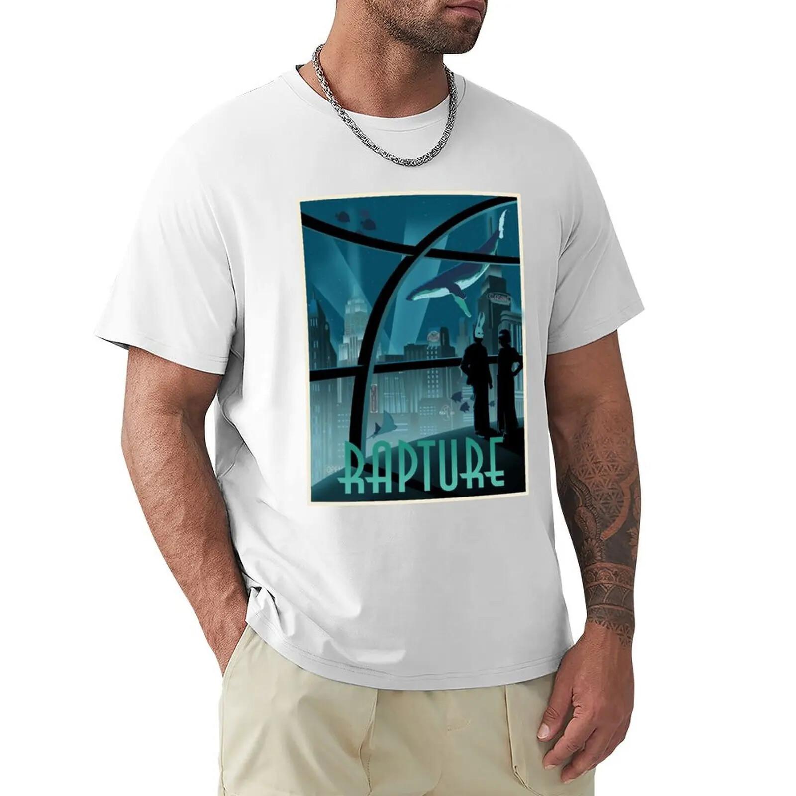 Bioshock Rapture t t tt T-shirt vintage clothes plus sizes fitted t shirts XL