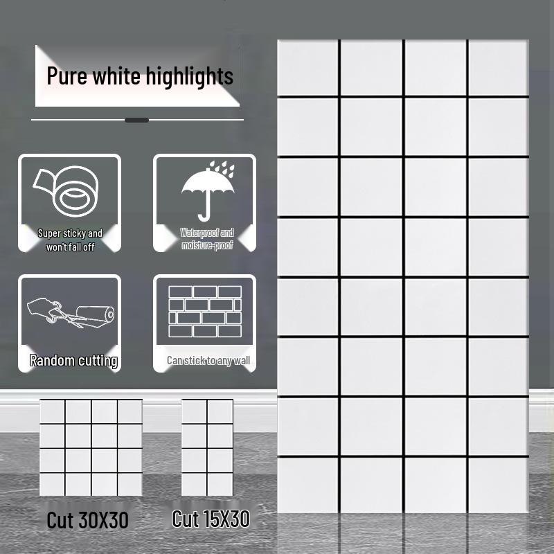 Self-Adhesive Waterproof Aluminum-Plastic Marble-Effect Wall Panel Sticker