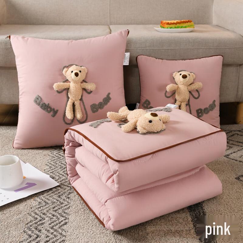 Cute Bear Plush Pillow Blanket