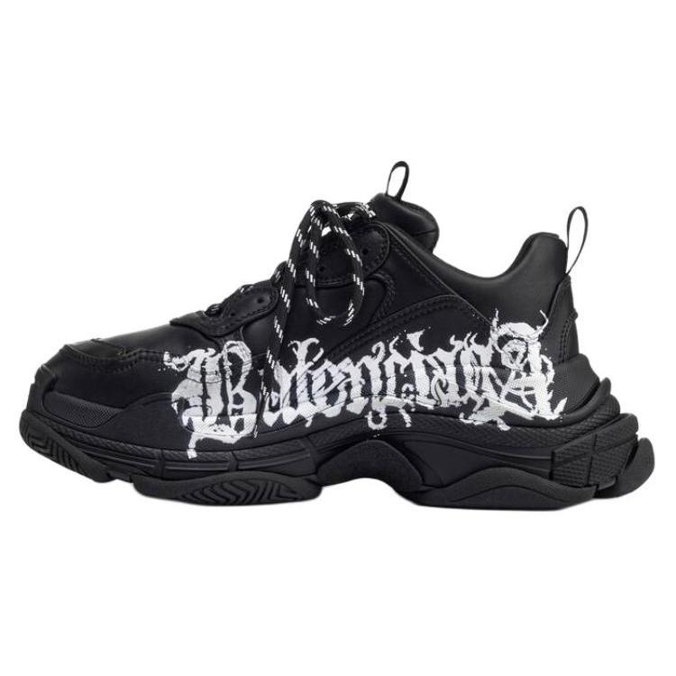 (WMNS) Balenciaga Triple S DIY Metall 'Schwarz Weiß' Damen 524039W2FAY1090