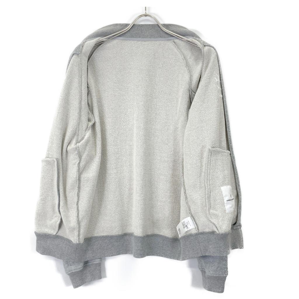 uniform experiment Grey UE-240006 Authentic Golo Sweat Jacket Jacket 2 grayUsed