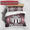 3pcs Duvet Cover Set (1*Duvet Cover + 2*Pillowcase, Without Core), Custom Name AS Monaco Pattern Bedding Set, Home Bedroom Decor Gift