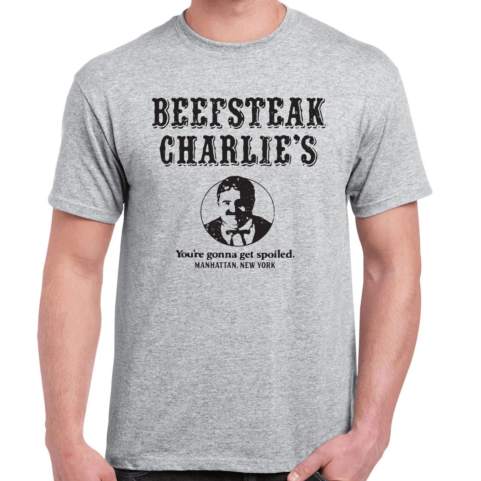 Beefsteak Charlie s T-Shirt - Defunct Steakhouse Restaurant - 100% Cotton L