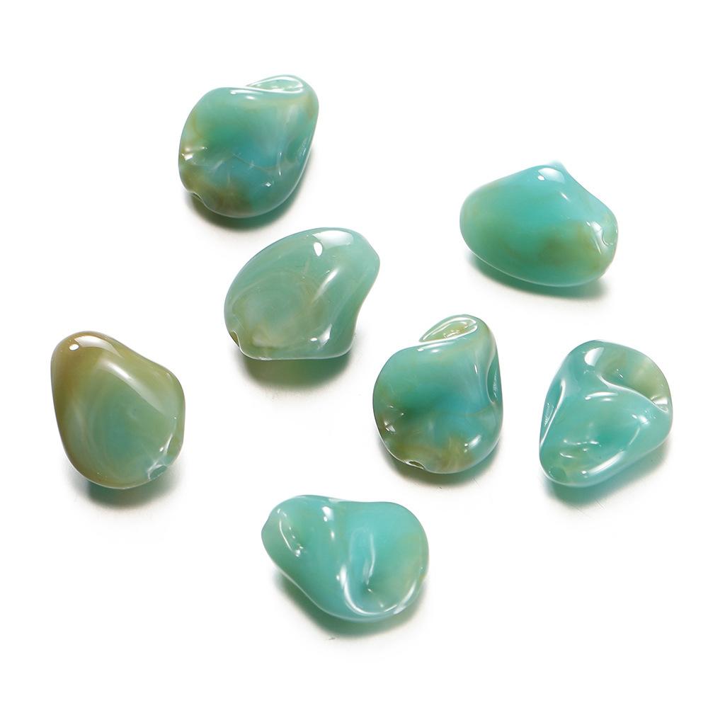 TX101 10pcs Irregular Beads Acrylic Imitation Stone Spacer Charm Bead DIY Bracelet Necklace Jewelry Accessories Handmade