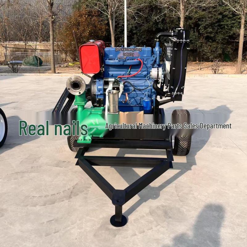 High-Lift 4-Cylinder Diesel Water Pump, 120 Cubic, 4-Inch Centrifugal Pump for Agricultural and Irrigation Use
