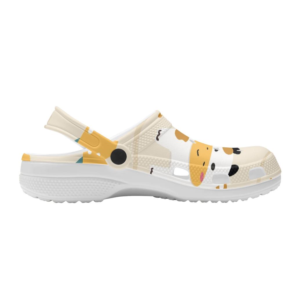 Women Men EVA Clogs Casual Printed Easy Clean Breathable Slip On Garden Shoes Beach Pool Bathroom Home Daily Shoes Casual Walking