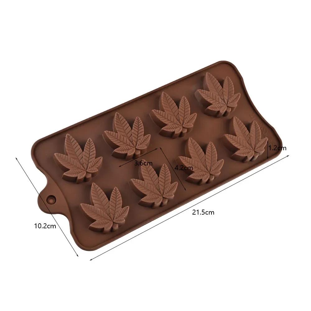 

Latest Models Leaf Silicone Candy Molds Chocolate DIY Mold Ice Tray Silicon Cake Resin DIY Tool Baking Pans