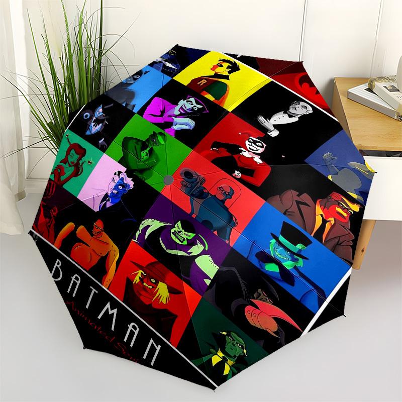 1pc Batman: The Animated Series Umbrella with Plastic Handle,Suitable for All Seasons Travel Outdoor Multi-functional UmbrellaDCS090