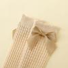 Neue Sommer Baby Socken Mädchen Neugeborene Mather Kinder Niedliche Kinder Kniehohe Schleifensocken Kleinkind Rutschfest Lange Socken Baumwolle