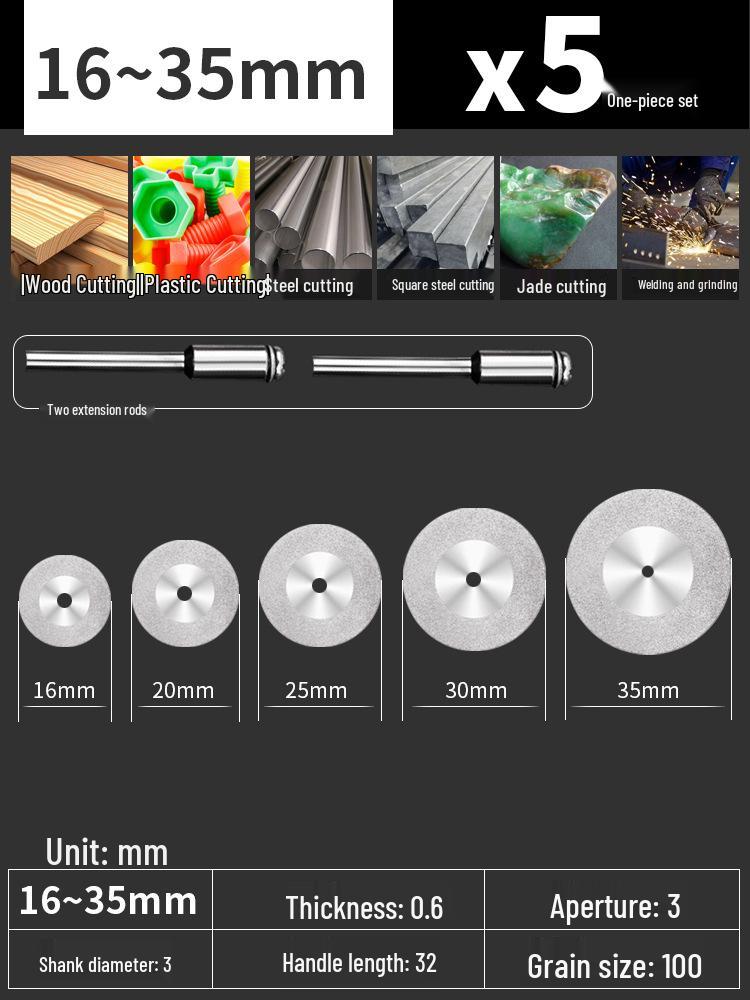 Carborundum Electric Grinder Cutting Disc for Caulking, Glass, Jade, and Polishing.