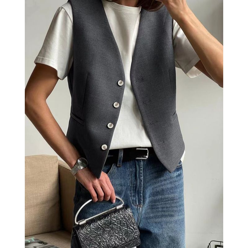 Fashion Style Summer New Arrival Fashion All-Match Sleeveless Waistcoat Vest Pants Suit Tank Top Pants Set