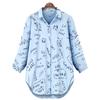 New Top Popular Personality Fashion Long Sleeve Letter Print Shirt