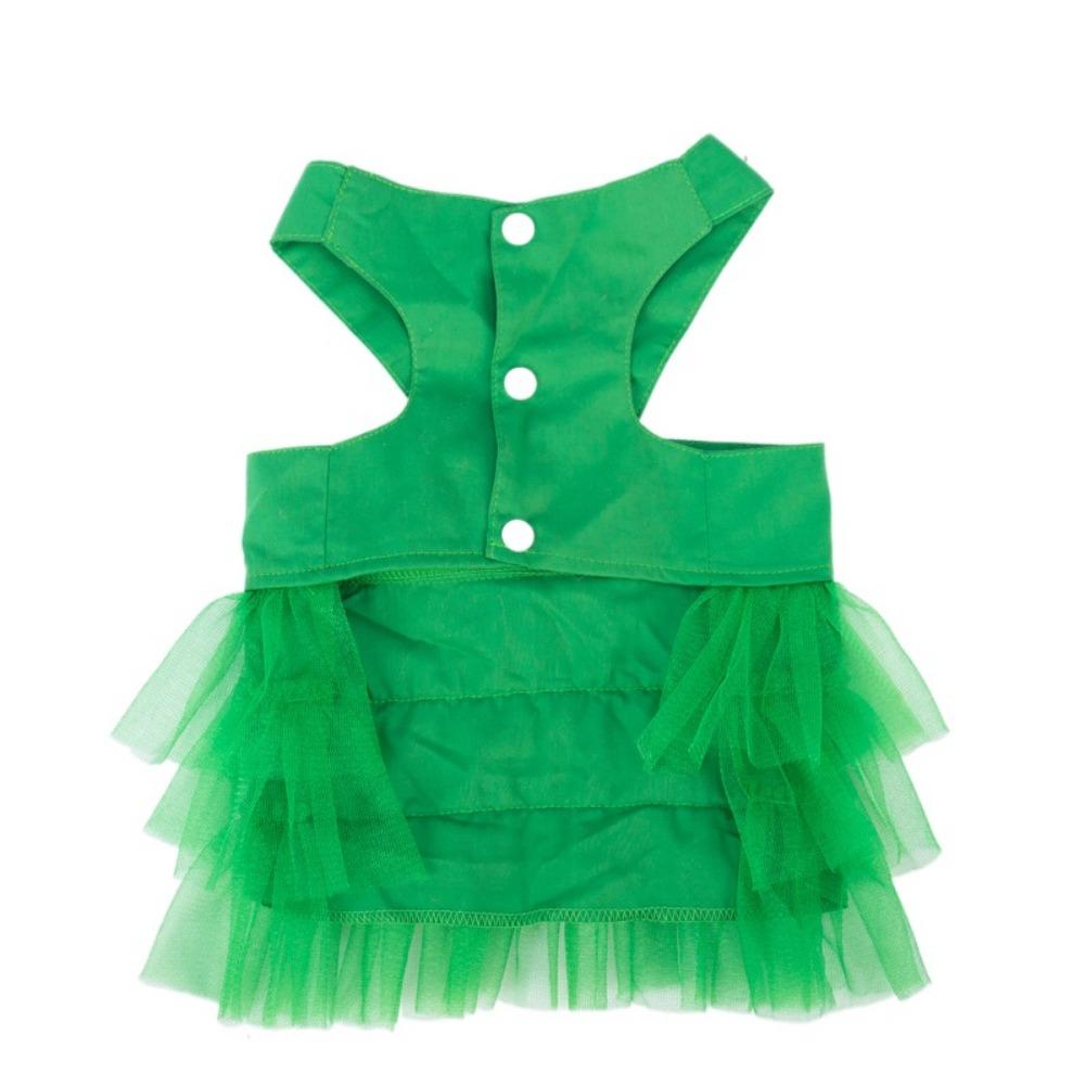 

Дышащее кружевное платье для собаки, мягкое платье для питомца, реквизит для фото, платье принцессы для собаки, йорк M зелёный