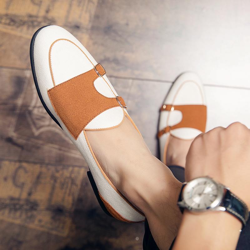 Taglia Grande 38-48 Mocassini in Tela Scarpe Casual da Uomo Mocassini da Uomo Slip-On Piatte 2025 Scarpe Eleganti da Uomo Scarpe da Guida da Uomo