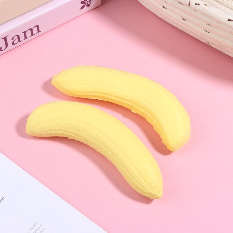 Anti Stress Toys Adult Kid Banana Hand Relax Toy Funny Gifts Cute Simulation Banana Squeeze Toy Soft Slow Rebound
