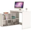 Nagano Corner Desk - Particle Board - Matt White - W 111.9 X D 100.7 X H 76.7 Cm -