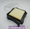 DIY Blank Ink Pad for Stamps with Sponge Core & Rubber Surface