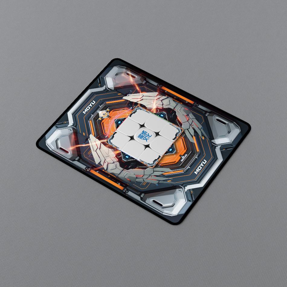 Cyberpunk Style Rubik Cube Slip Silicone Pad For Speed Stacking And Competition