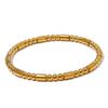Yhpup 57mm Waterproof Stainless Steel Cast Bead Bracelet Bangle Statement Metal Texture Wrist Jewelry Women's Accessories New
