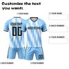 Customizable Team Jersey and Shorts Set Breathable Quick Dry Athletic Uniform for Sports Training and Matches