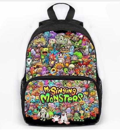 Zaino per Bambini Scuola Primaria e Materna Nuovo My Singing Monsters Concerto dei Mostri Zaino, Zaino Regalo