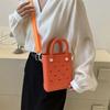New Cartoon Versatile Accessories Bag Beach Bag New Fashion Niche One Shoulder Crossbody Hand Carry Hole Bag