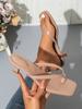 European & American Fashion Women's Thong Flip-Flops: 2026 Summer Fairy Style Square Toe Stiletto Heel Sandals