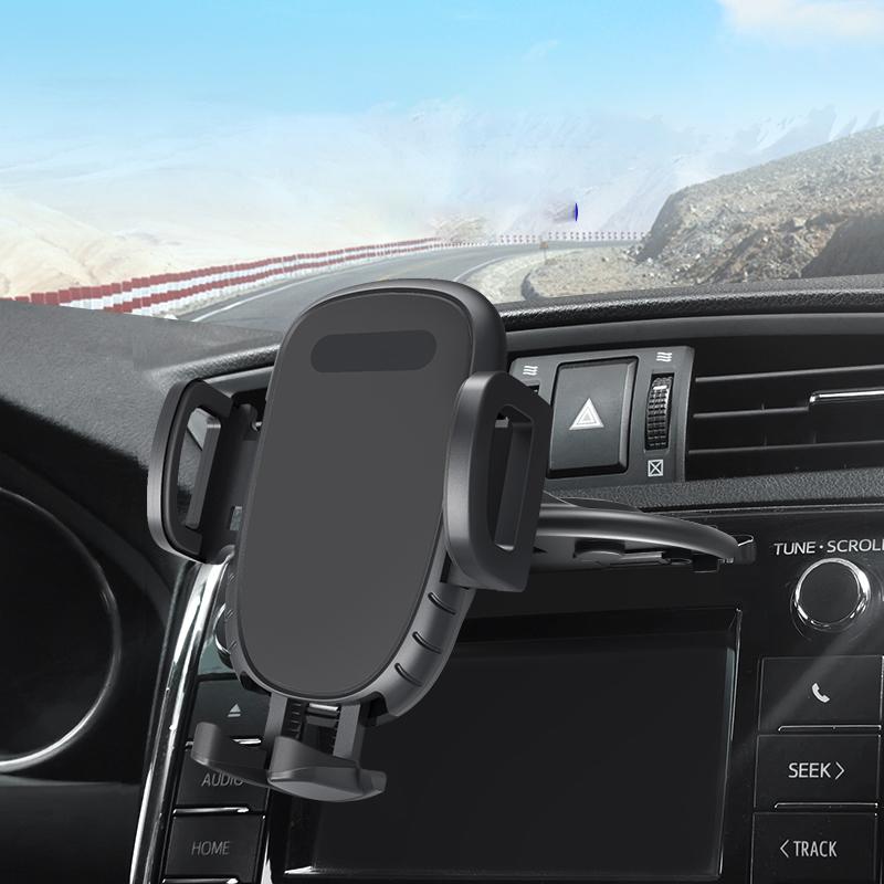 

ZY-CD02 Car CD Slot Mount Automatic Lock 360° Rotation Phone Holder Stand Black