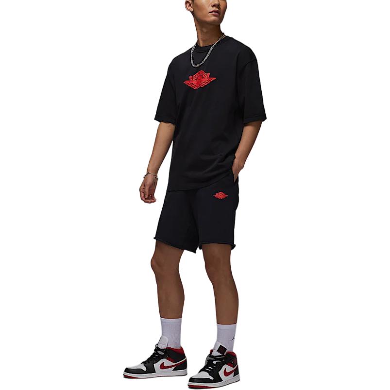 Nike Air Casual Shorts Men's Black/Pepper Red IF1412-010