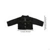 Doll Denim Jacket Miniature for Dollhouse Display Light